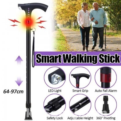 Smart Walking Stick With Light And Alarm 20% Off